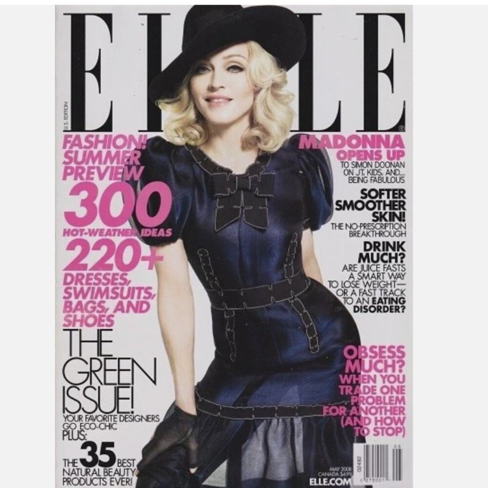 MADONNA Elle USA magazine May 2008 Natasha Poly SHALOM HARLOW Ben Barnes
